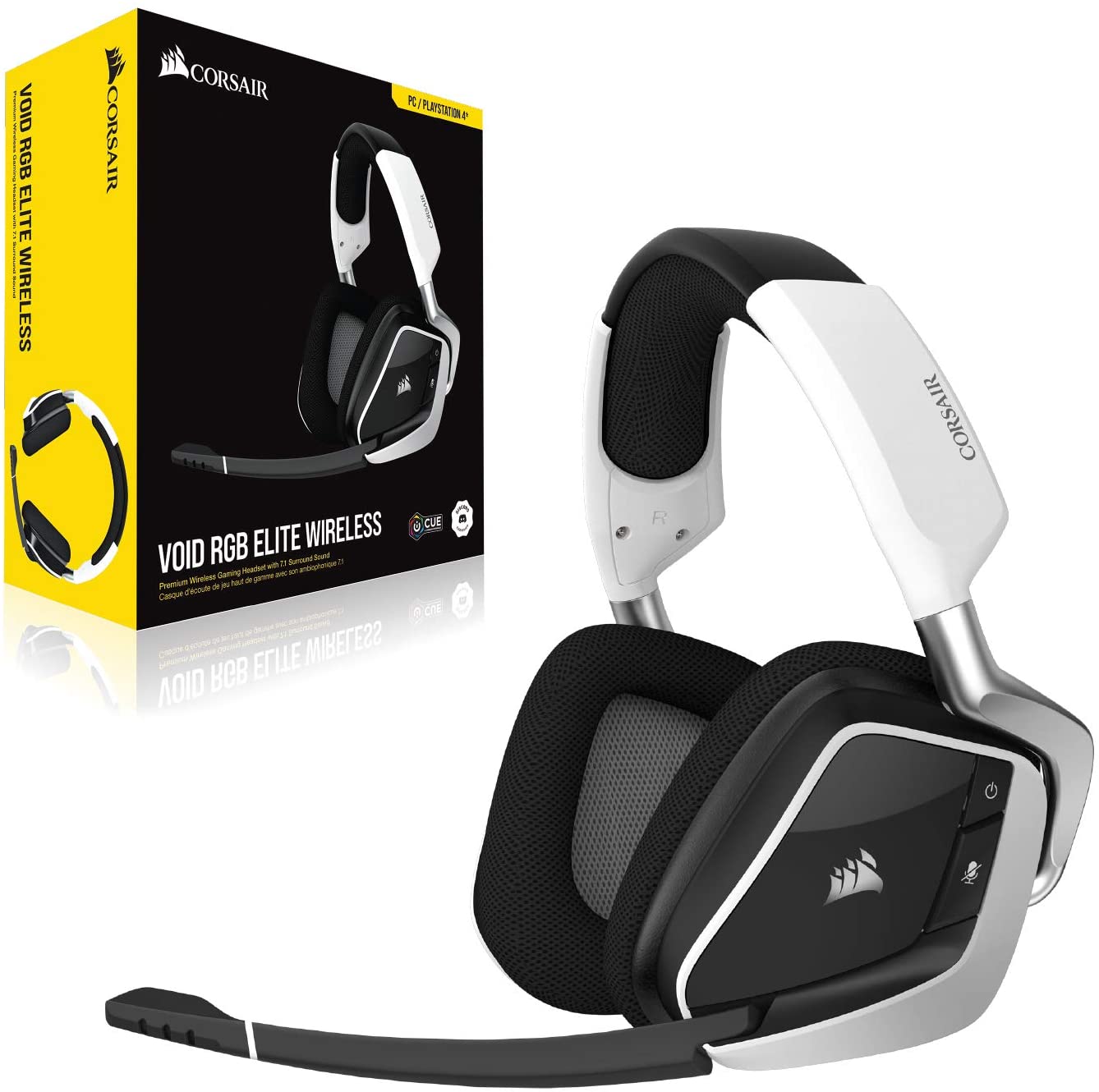 Comprar Audifonos Inalambricos Corsair Void RGB Blanco